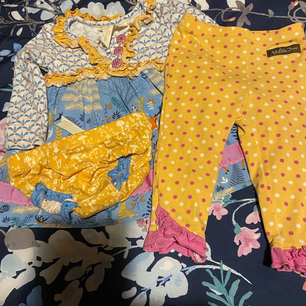 Matilda Jane 3 piece set 6-12 months VGUC